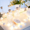 White Pom Pom Fairy Light Chain 1 White pom pom fairy light chain
