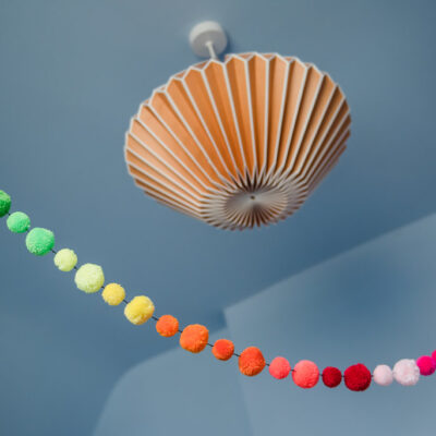 Rainbow Pom Pom Garland 2