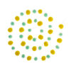 Yellow and Mint Pom Pom Garland