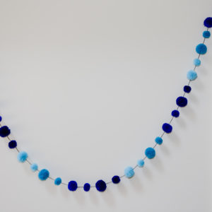 Blues Pom Pom Garland 8 Blues Pom Pom Garland 3