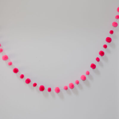 Pinks Pom Pom Garland 12 Pinks pom pom garland