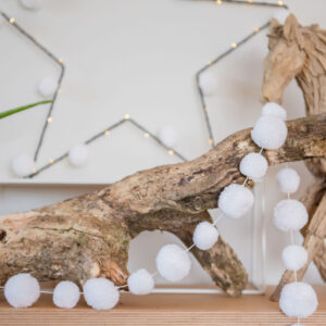 White Pom Pom Garland 9 White Pom Pom Garland 2