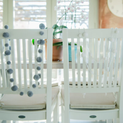 Grey Pom Pom Garland 2