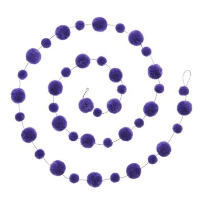 Lilac 210cm wool pom pom garland