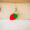 Strawberry Pom Pom Keyring 2