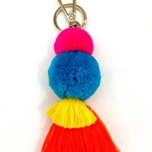 Pom Pom and Tassel Key Rings 7