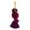 Cassis pom pom and tassel key ring clip