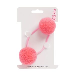 New blush double hair bobble