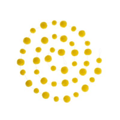 Yellow Pom Pom Garland