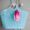 Small Ombre Pom Pom bag charm clip PINKS