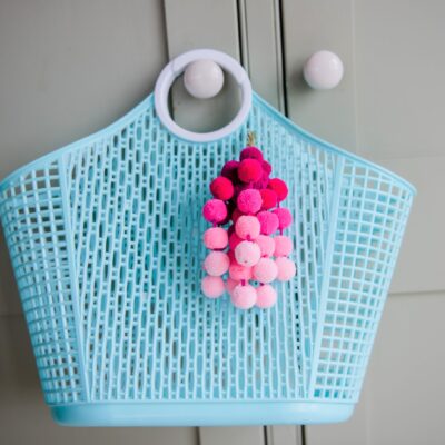 Small Ombre Pom Pom Bag Charm Clips 23 Small Ombre Pom Pom bag charm clip PINKS
