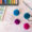 Regal Set of 4 Pom Pom 4cm wool yarn hair bobbles PomPom GaLore