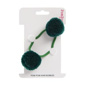 Green double hair bobble