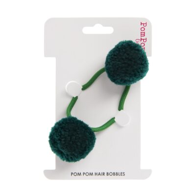 Green double hair bobble