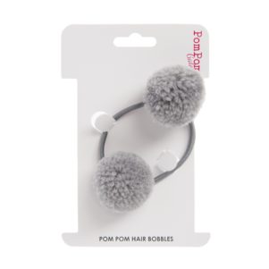 Grey double hair bobble