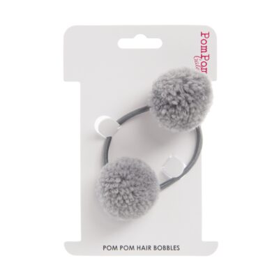 Grey double hair bobble