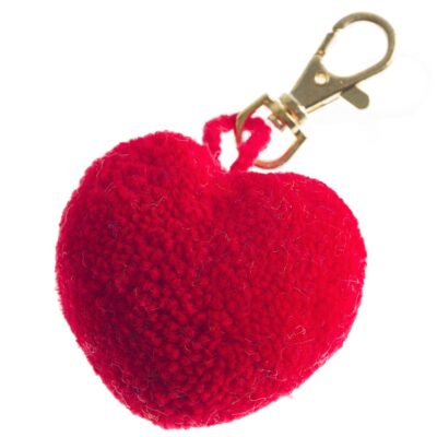 Pom Pom Heart Clip 2