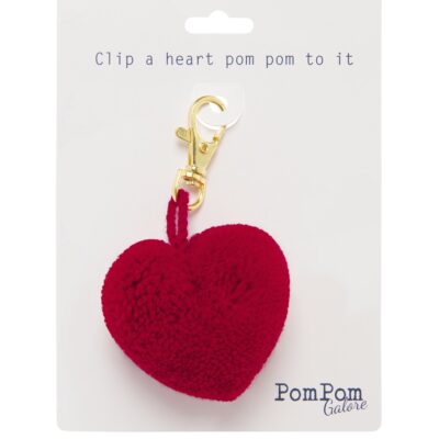 Red Heart Pom Pom Clip