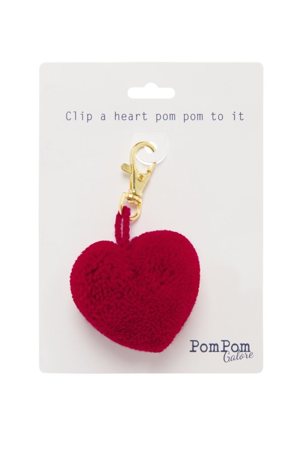 Red Heart Pom Pom Clip