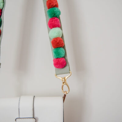 Pom Pom Bag Strap 11 Pom Pom Bag Strap 2