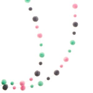 pastels pom pom garland hanging
