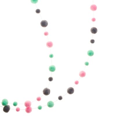 Pastels Pom Pom Garland 6 pastels pom pom garland hanging