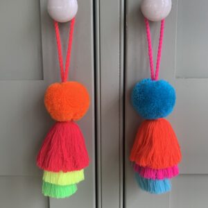 Pom Pom and Trio Tassel Swags, Small 1