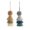 Pom Pom and Trio Tassel Swags Denim and Natural, Large