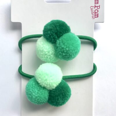 Mini Pom Pom Hair Bobble - Trio - Image 7