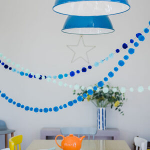 Blues Pom Pom Garland 7 Blues Pom Pom Garland 2