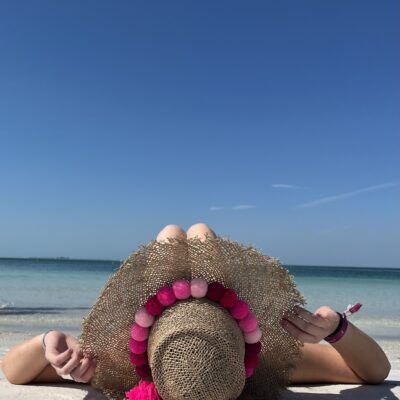 Pom Pom Hat Band Pink 7 Pom Pom Hat Band Pink 3