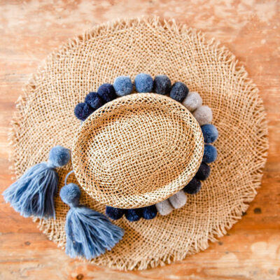 Pom Pom Hat Band Greys
