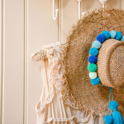 Pom Pom Hat Band Blue 11 Pom Pom Hat Band Blue 5