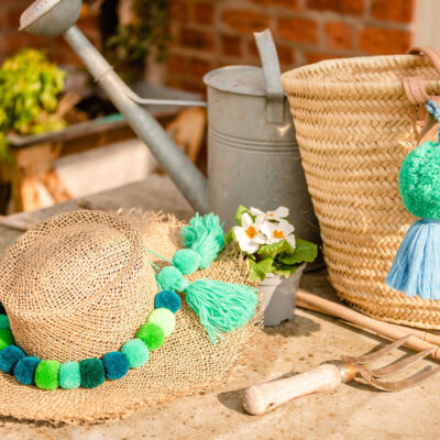 Pom Pom Hat Band Green 10 Pom Pom Hat Band Green 4