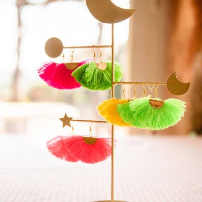 Fan Tassel Earrings