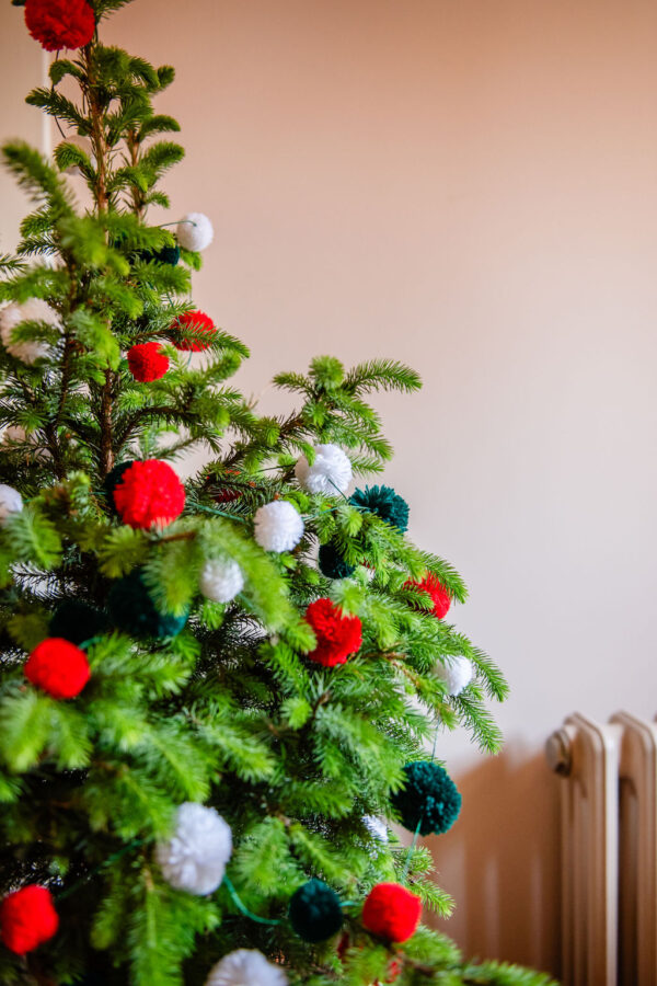Red White Green Christmas Garland 6