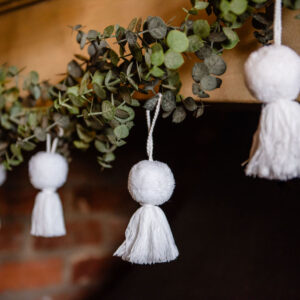 Christmas Pom Pom Tassel Decorations- Small 10 Christmas Pom Pom Tassel Decorations- Small 4
