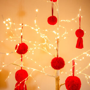 Christmas Pom Pom Tassel Decorations- Small 11 Christmas Pom Pom Tassel Decorations- Small 5