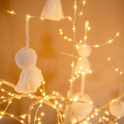 Christmas Pom Pom Tassel Decorations- Small