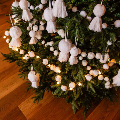 White Pom Pom Garland 13 White Pom Pom Garland 5