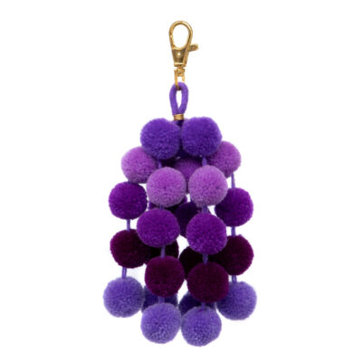 Small Ombre Pom Pom Bag Charm Clips 28 Small Ombre Pom Pom Bag Charm Clips 9