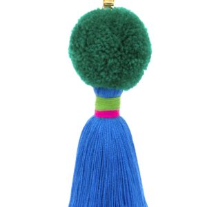 Pom Pom and Tassel Clip Bag Charm 3