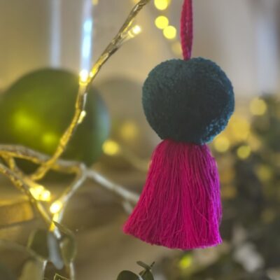 Christmas Pom Pom Tassel Decorations- Small 13 Christmas Pom Pom Tassel Decorations- Small 7