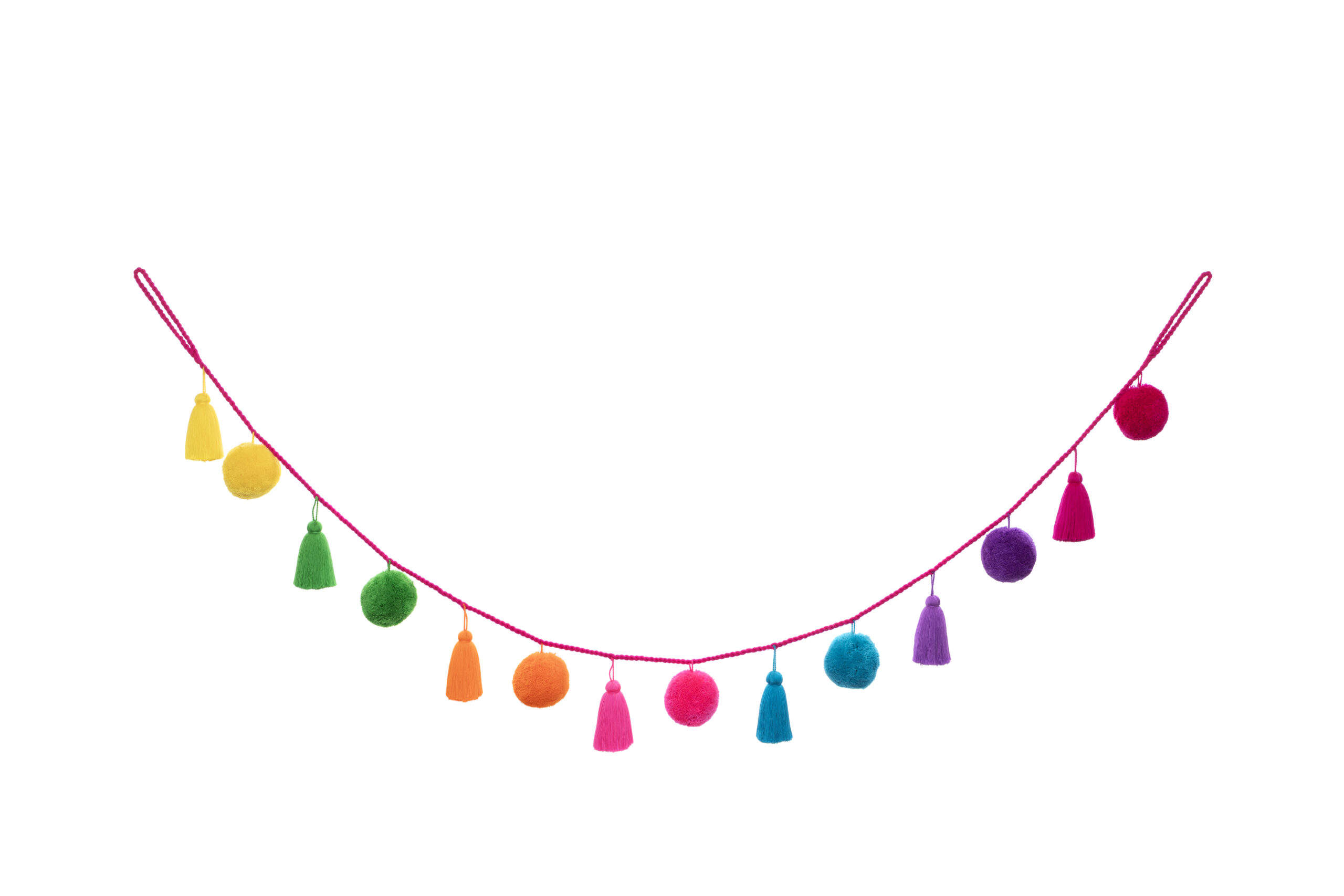 Jumbo Pom Pom and Tassel Garland FIESTA