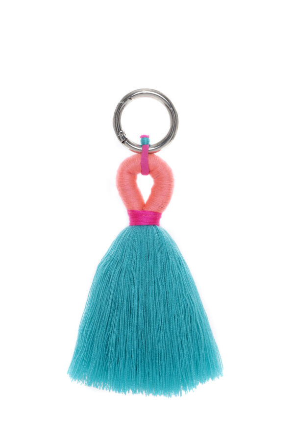 Turquoise Tassel Bag Charm