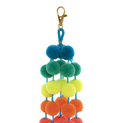 Small Ombre Pom Pom Bag Charm Clips 17 Small Ombre Pom Pom Bag Charm Clips 1
